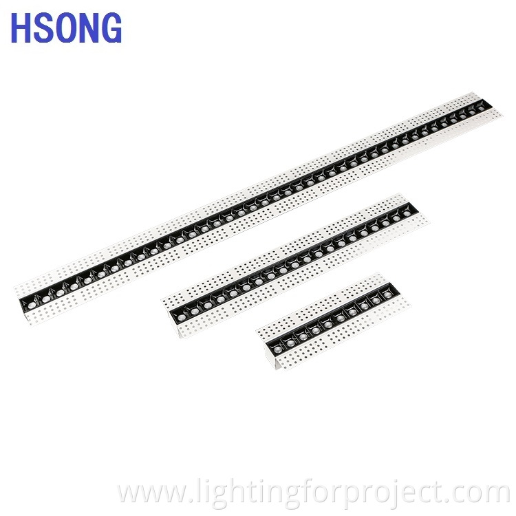 Trimless Aluminum 10w LED Bar Lights Profile led Line Lamps With Silicone Cover For Home Indoor Lighting